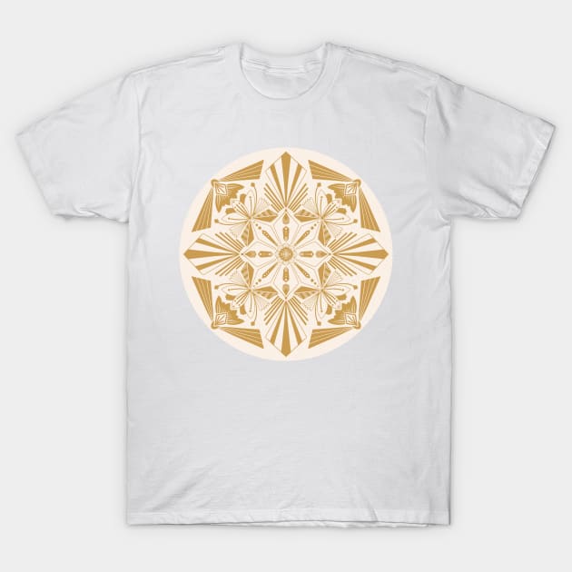 Geometric Floral Mandala T-Shirt by Aliz Arteta Design